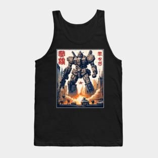 Robot In Flames Tank Top